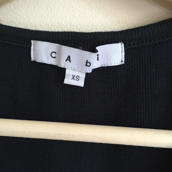 CAbi Black Ribbed Seashell Accent Tank Top - Picture 3 of 8